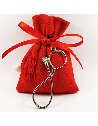 Bomboniere laurea medicina idee fonendoscopio in acciaio