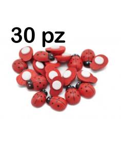 Bomboniere laurea fai da te coccinelle in legno adesive 30 pezzi