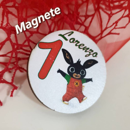 Bomboniere Bing a calamita con nome personalizzato