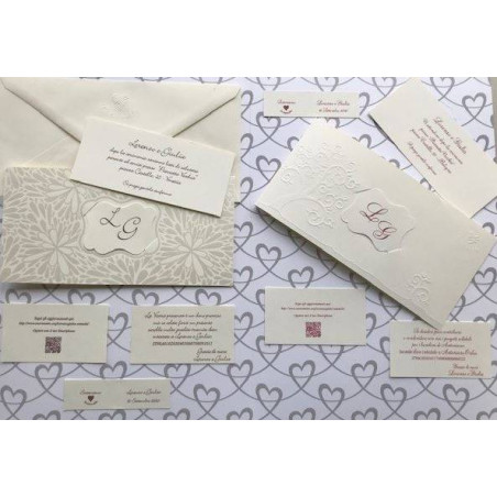 Partecipazione cuorematto solo per le bomboniere Cuore matto