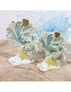 Bomboniere Battesimo albero della vita maschio immagine sacra