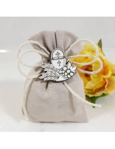 sacchetti comunione con applicazione eucarestia in legno