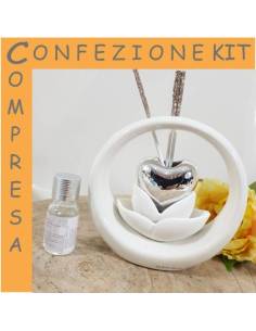 Bomboniere shop Claraluna profumatore argentato per matrimonio