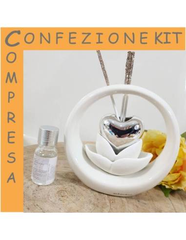 Bomboniere shop Claraluna profumatore argentato per matrimonio