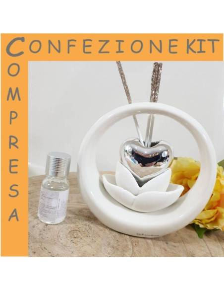 Bomboniere shop Claraluna profumatore argentato per matrimonio