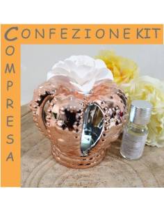 Claraluna profumatore bomboniera corona regina led kit essenza incluso