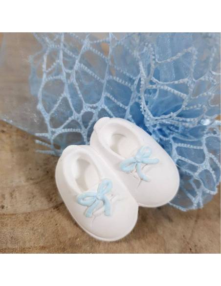 Gessetti bomboniere piedini bimbo tridimensionale nascita