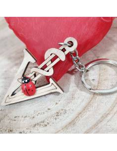 Bomboniere laurea in farmacia portachiavi caduceo