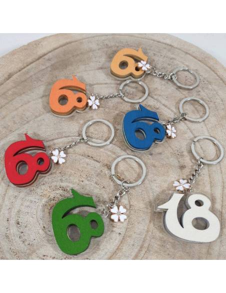 Bomboniere per 18 anni portachiave colorati | Sindy Bomboniere