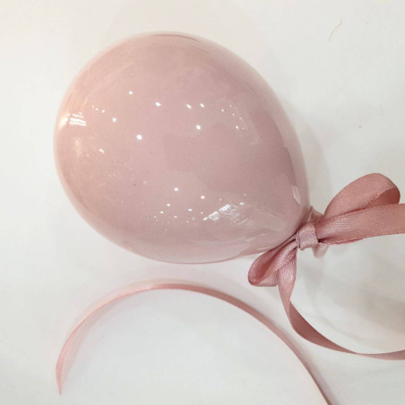 Pallincini in ceramica da appendere rosa