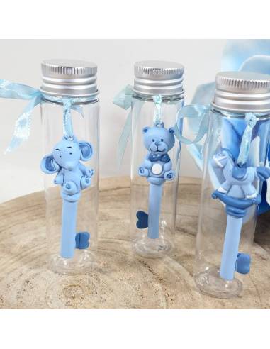 Portaconfetti nascita elefantino bimbo orsetto e cavalluccio chiave