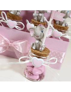 Portaconfetti bomboniere elefantino bimba complete