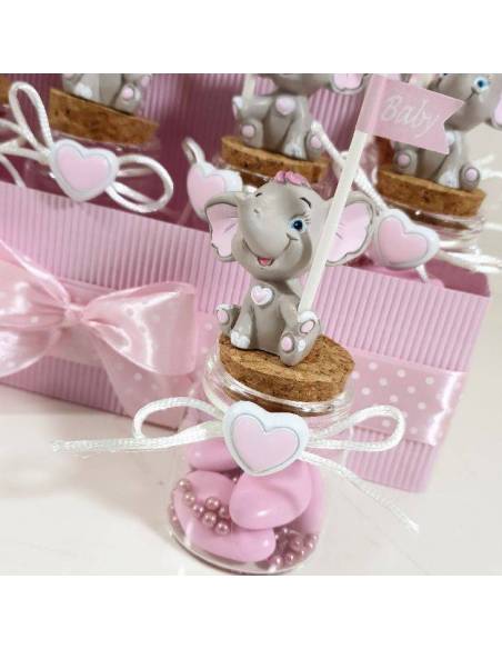 Portaconfetti bomboniere elefantino bimba complete