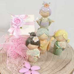 Bomboniere per nascita battesimo comunione cresima bimba BAMBOLINE bambole giapponesi cinesi assortite