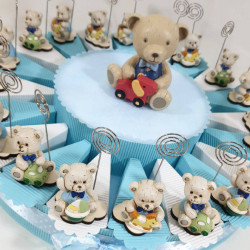 Torta bomboniere orsetti portafoto giochi tra le zampe 2