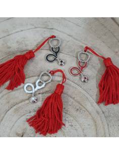 Bomboniere laurea medicina stetoscopio 3 colori con nappa