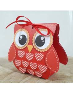 Scatoline portaconfetti laurea gufetto rosso nastrino incluso