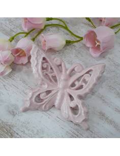 Bomboniere farfalle battesimo bimba ceramica pugliese