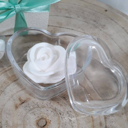 Saponette bomboniere scatola a cuore in cristallo