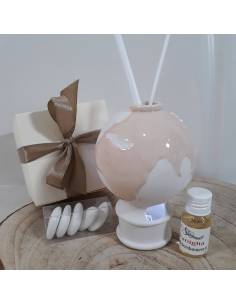 Bomboniera mappamondo profumatore luce led tutto incluso