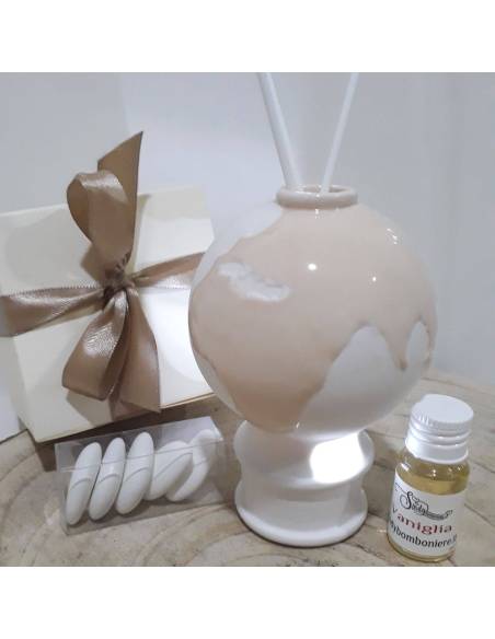 Mappamondo profumatore bomboniere complete