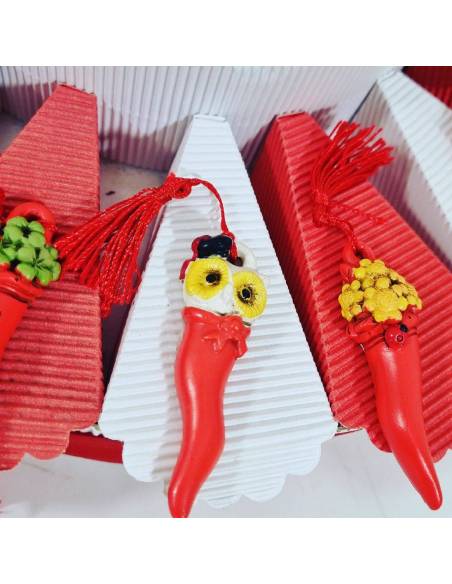 Torta confetti laurea bomboniere corno portafortuna| Sindy Bomboniere