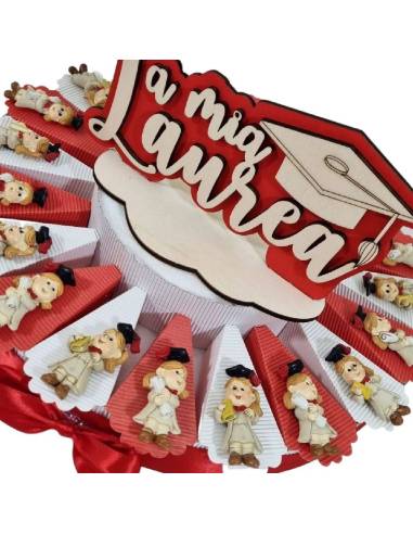 Torta bomboniere laurea dottoressa laureata calamita