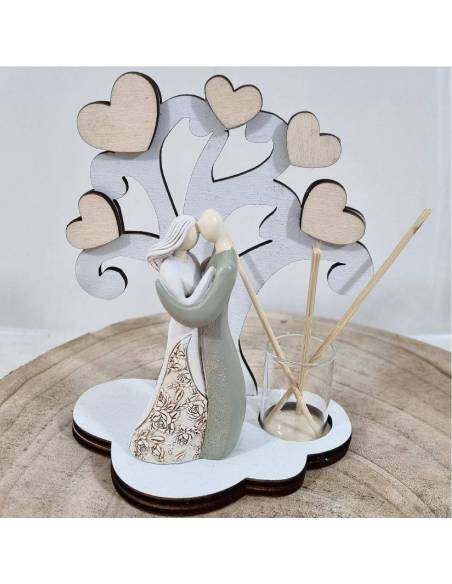 Bomboniere matrimonio albero della vita innamorati profumatore| Sindy Bomboniere