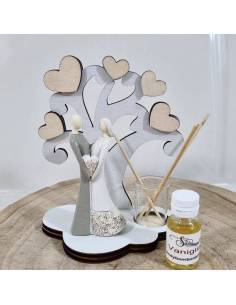 Bomboniere matrimonio albero della vita innamorati profumatore