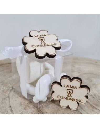 Tag bomboniere Comunione quadrigoglio| Sindy Bomboniere