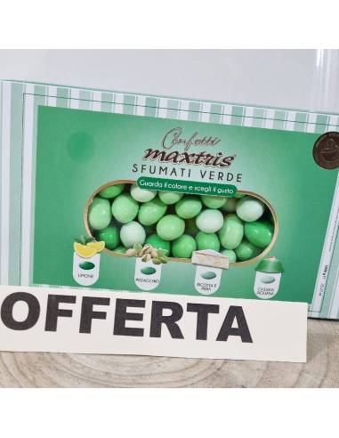 Confetti sfumati verdi mandorla Maxtris