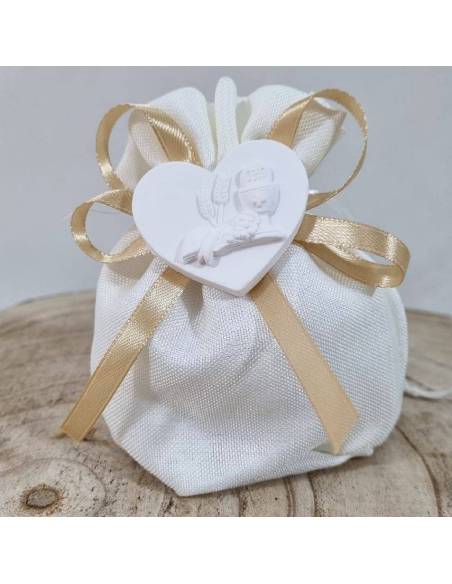 Sacchetti Comunione gessetto cuore icona sacra spedizione inclusa