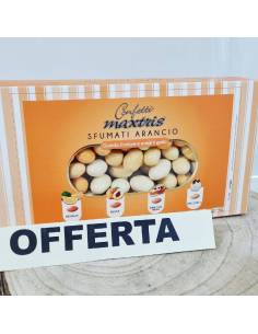 Confetti maxtris sfumati arancioni ciocomandorla