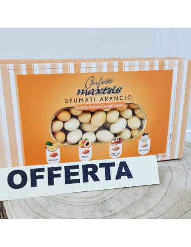 Confetti maxtris sfumati arancioni ciocomandorla