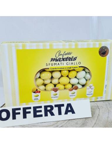 Confetti sfumati gialli maxtris per comunione