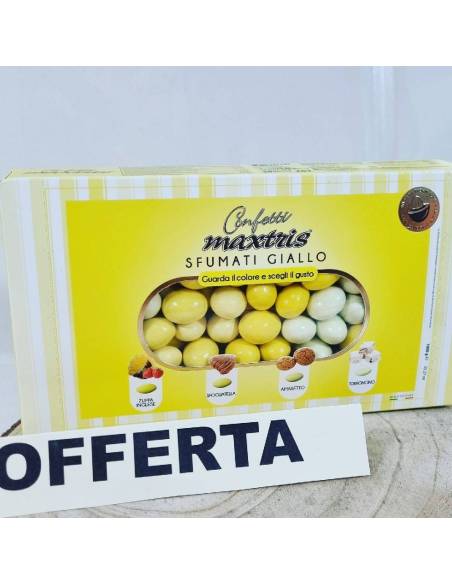 Confetti sfumati gialli maxtris per comunione