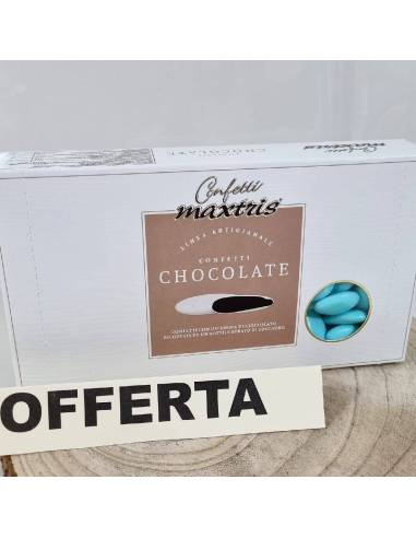 confetti azzurri maxtris per confettata battesimo maschietto