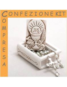 Rosari Prima Comunione con scrigno Vangelo| Sindy Bomboniere