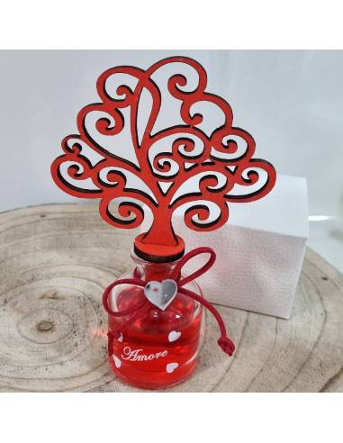 Bomboniera profumatore albero della vita rosso gioia amore e sogni| Sindy Bomboniere