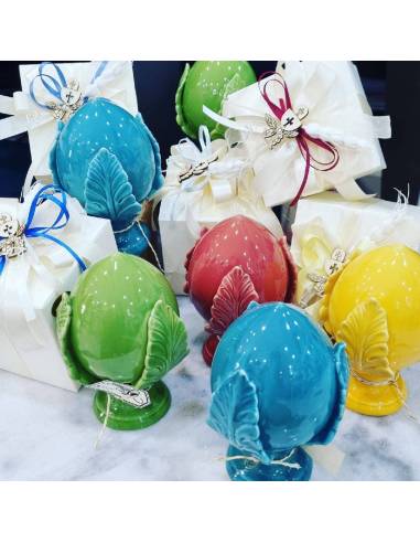 Pumo bomboniera ceramica Pugliese colori brillanti