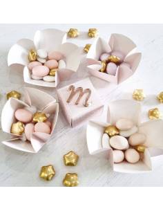 Scatoline portaconfetti personalizzate lettera plexiglas