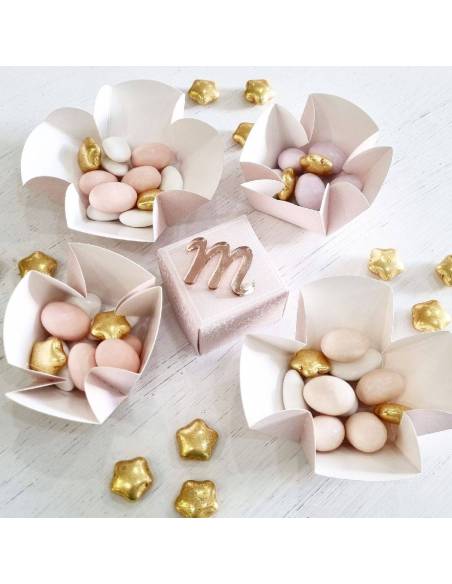 Scatoline portaconfetti personalizzate lettera plexiglas