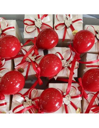 Palloncini ceramica da appendere a muro rossi bomboniere Cresima| Sindy Bomboniere