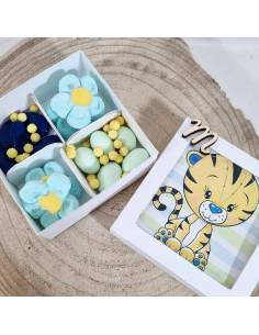 Portaconfetti bimbo tigrotto confettata marshmallow