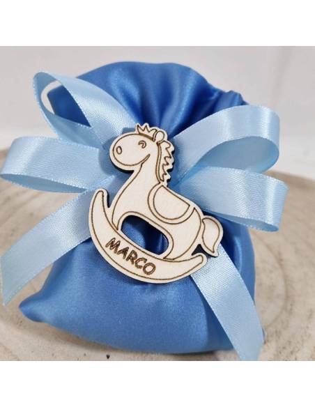 Sacchetti nascita cavalluccio nome bimbo| Sindy Bomboniere