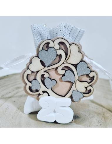 Bomboniere anniversario matrimonio nozze d'argento albero della vita| Sindy Bomboniere