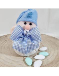 Sacchetti confetti nascita personalizzati con iniziale del nome| Sindy Bomboniere