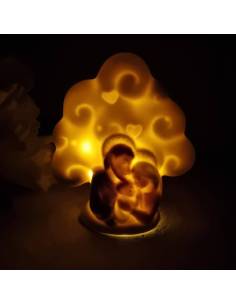 Bomboniere sacre per Cresima albero della vita luce led sacra famiglia 2