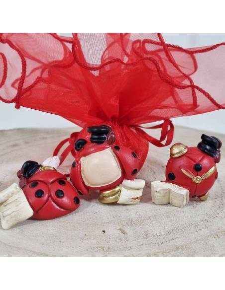 Bomboniere laurea fai da te calamite coccinelle calamaio orologio pumo