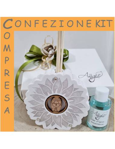 Bomboniere profumatori Comunione girasole completi